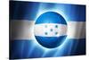 Soccer Football Ball with Honduras Flag-daboost-Stretched Canvas