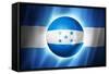 Soccer Football Ball with Honduras Flag-daboost-Framed Stretched Canvas
