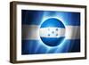 Soccer Football Ball with Honduras Flag-daboost-Framed Premium Giclee Print