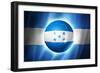 Soccer Football Ball with Honduras Flag-daboost-Framed Premium Giclee Print