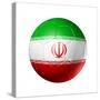 Soccer Football Ball with Iran Flag-daboost-Stretched Canvas