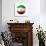 Soccer Football Ball with Iran Flag-daboost-Premium Giclee Print displayed on a wall