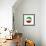 Soccer Football Ball with Iran Flag-daboost-Framed Art Print displayed on a wall