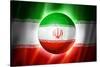 Soccer Football Ball with Iran Flag-daboost-Stretched Canvas