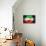 Soccer Football Ball with Iran Flag-daboost-Stretched Canvas displayed on a wall