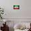 Soccer Football Ball with Iran Flag-daboost-Art Print displayed on a wall