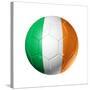 Soccer Football Ball With Ireland Flag-daboost-Stretched Canvas