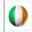 Soccer Football Ball With Ireland Flag-daboost-Stretched Canvas