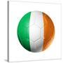 Soccer Football Ball With Ireland Flag-daboost-Stretched Canvas