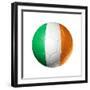 Soccer Football Ball With Ireland Flag-daboost-Framed Premium Giclee Print