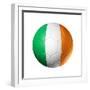 Soccer Football Ball With Ireland Flag-daboost-Framed Premium Giclee Print