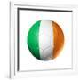 Soccer Football Ball With Ireland Flag-daboost-Framed Premium Giclee Print