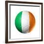 Soccer Football Ball With Ireland Flag-daboost-Framed Premium Giclee Print