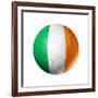 Soccer Football Ball With Ireland Flag-daboost-Framed Premium Giclee Print