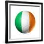 Soccer Football Ball With Ireland Flag-daboost-Framed Premium Giclee Print