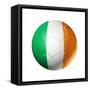 Soccer Football Ball With Ireland Flag-daboost-Framed Stretched Canvas