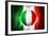 Soccer Football Ball with Italia Flag-daboost-Framed Art Print