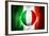 Soccer Football Ball with Italia Flag-daboost-Framed Art Print