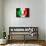 Soccer Football Ball with Italia Flag-daboost-Art Print displayed on a wall