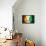Soccer Football Ball with Ivory Coast Flag-daboost-Framed Stretched Canvas displayed on a wall