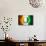 Soccer Football Ball with Ivory Coast Flag-daboost-Art Print displayed on a wall