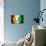 Soccer Football Ball with Ivory Coast Flag-daboost-Art Print displayed on a wall