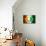 Soccer Football Ball with Ivory Coast Flag-daboost-Mounted Art Print displayed on a wall