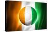 Soccer Football Ball with Ivory Coast Flag-daboost-Stretched Canvas