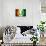 Soccer Football Ball with Ivory Coast Flag-daboost-Art Print displayed on a wall