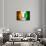 Soccer Football Ball with Ivory Coast Flag-daboost-Art Print displayed on a wall