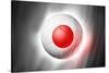 Soccer Football Ball with Japan Flag-daboost-Stretched Canvas