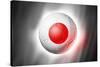 Soccer Football Ball with Japan Flag-daboost-Stretched Canvas