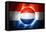 Soccer Football Ball with Netherlands Flag-daboost-Framed Stretched Canvas