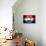 Soccer Football Ball with Netherlands Flag-daboost-Stretched Canvas displayed on a wall