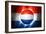 Soccer Football Ball with Netherlands Flag-daboost-Framed Art Print