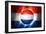Soccer Football Ball with Netherlands Flag-daboost-Framed Art Print