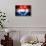 Soccer Football Ball with Netherlands Flag-daboost-Stretched Canvas displayed on a wall