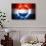 Soccer Football Ball with Netherlands Flag-daboost-Art Print displayed on a wall