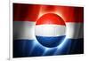 Soccer Football Ball with Netherlands Flag-daboost-Framed Art Print