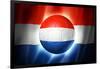 Soccer Football Ball with Netherlands Flag-daboost-Framed Art Print