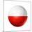 Soccer Football Ball With Poland Flag-daboost-Mounted Premium Giclee Print