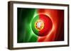 Soccer Football Ball with Portugal Flag-daboost-Framed Premium Giclee Print