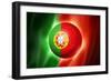 Soccer Football Ball with Portugal Flag-daboost-Framed Premium Giclee Print