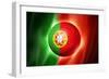 Soccer Football Ball with Portugal Flag-daboost-Framed Premium Giclee Print