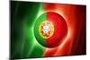 Soccer Football Ball with Portugal Flag-daboost-Mounted Premium Giclee Print