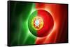 Soccer Football Ball with Portugal Flag-daboost-Framed Stretched Canvas