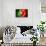 Soccer Football Ball with Portugal Flag-daboost-Stretched Canvas displayed on a wall