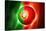 Soccer Football Ball with Portugal Flag-daboost-Stretched Canvas