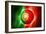 Soccer Football Ball with Portugal Flag-daboost-Framed Art Print