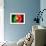 Soccer Football Ball with Portugal Flag-daboost-Framed Art Print displayed on a wall